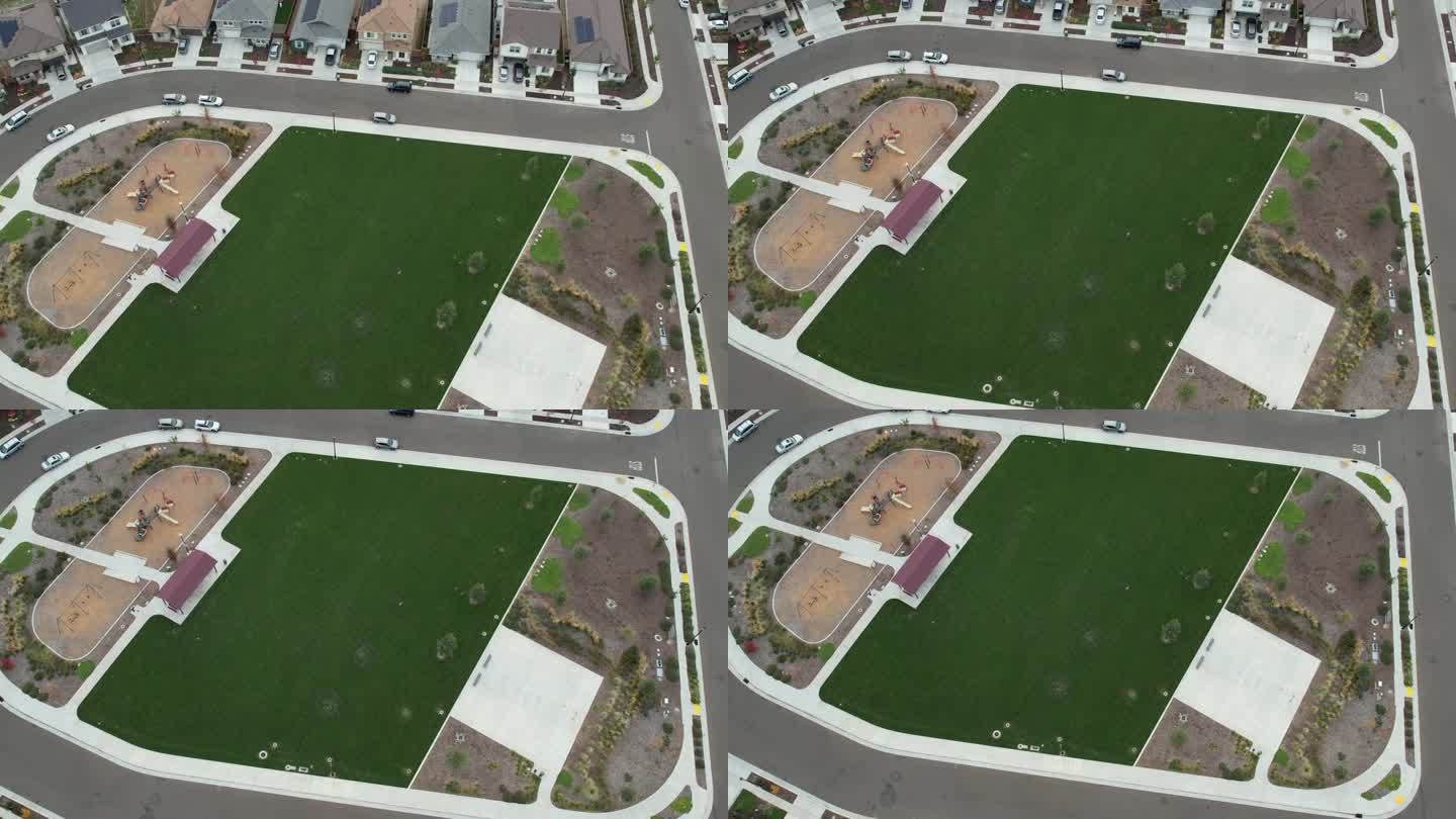 加州新建社区住宅中的社区公园