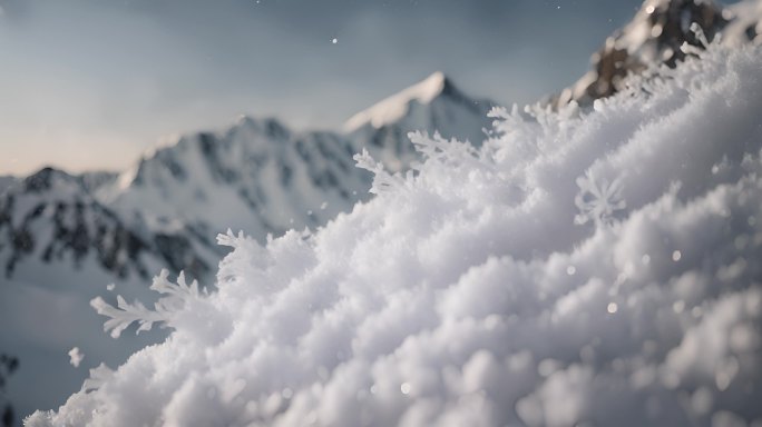 雪山动态视频