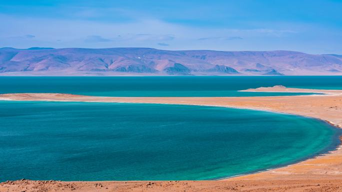 西藏阿里扎日南木措措湖景延时4K