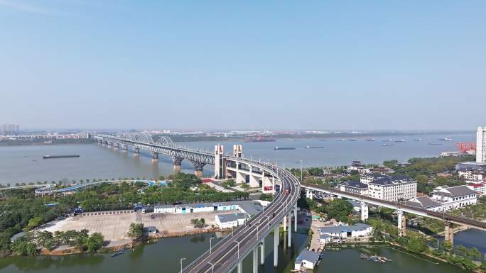 【4k】九江长江大桥航拍