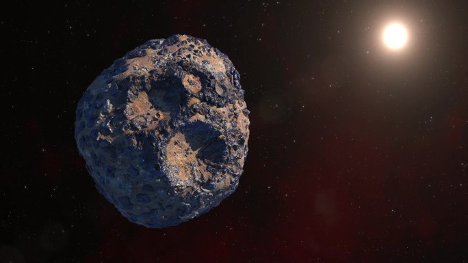小行星的心灵。天外陨石三维太空陨石小行星