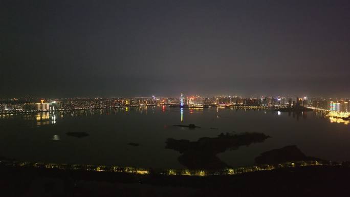 【4k】九江市夜景航拍