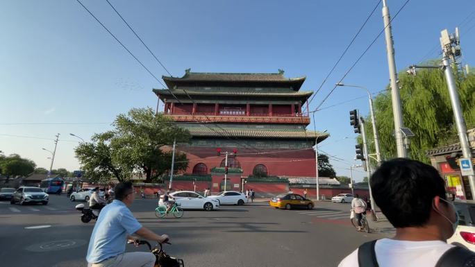 北京鼓楼大街钟鼓楼钟楼鼓楼地安门外大街