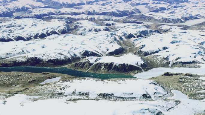 地球北极山川冰雪4K