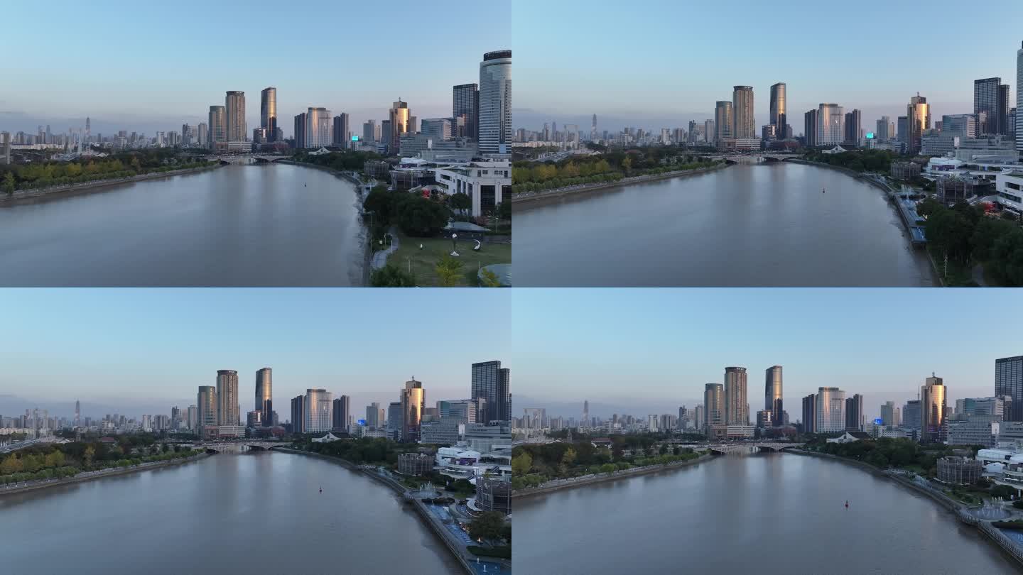 宁波三江汇航拍空镜