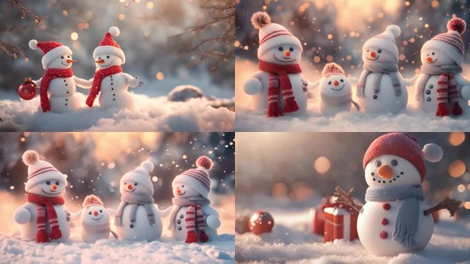 【合集】圣诞雪人可爱温暖圣诞节
