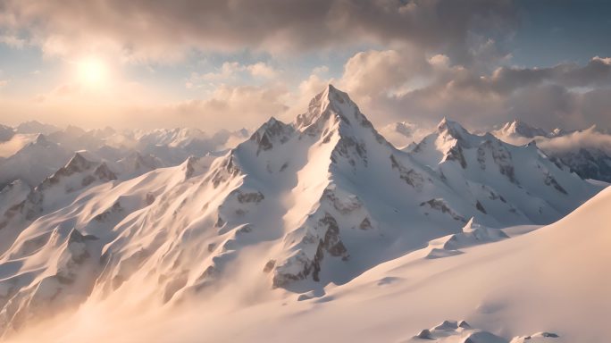 雪山动态视频