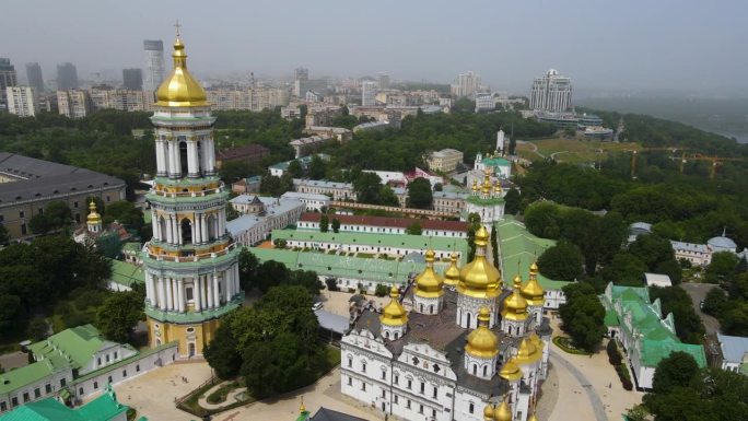 基辅的大劳拉——佩切尔斯克·劳拉在乌克兰首都基辅俯瞰全景。