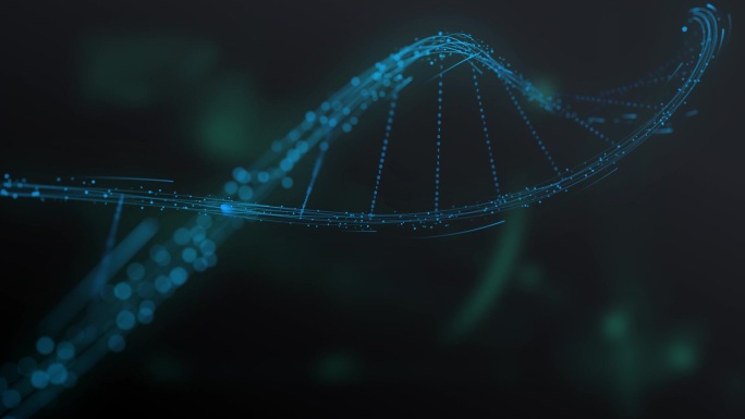 DNA 粒子 粒子特效 动画BG科技背景