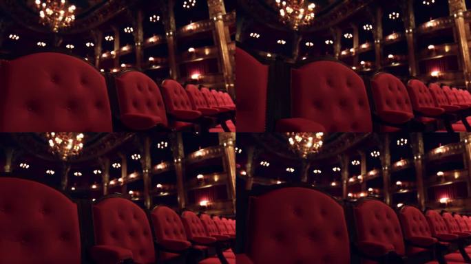 歌剧院的内部景观经典设计室内装饰精致细节