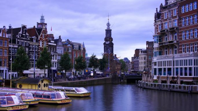 荷兰阿姆斯特丹金融中心宣传片建筑群