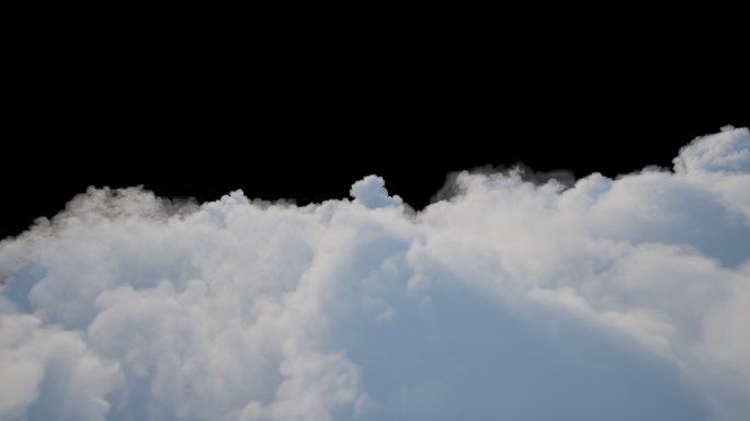 4k体积云层云海穿梭⑥【透明通道】