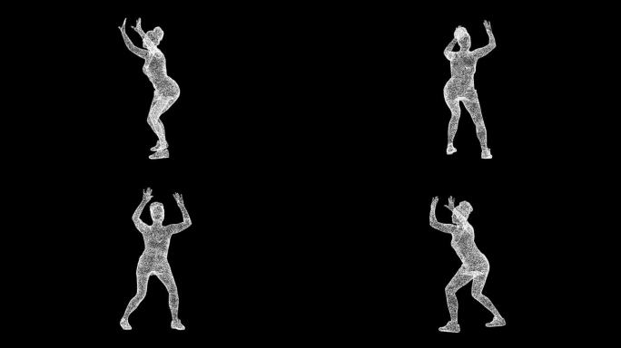 3D女子打排球旋转黑色bg。运动健身理念。健康的生活方式。商业广告背景。用于标题，文本，演示。3d动