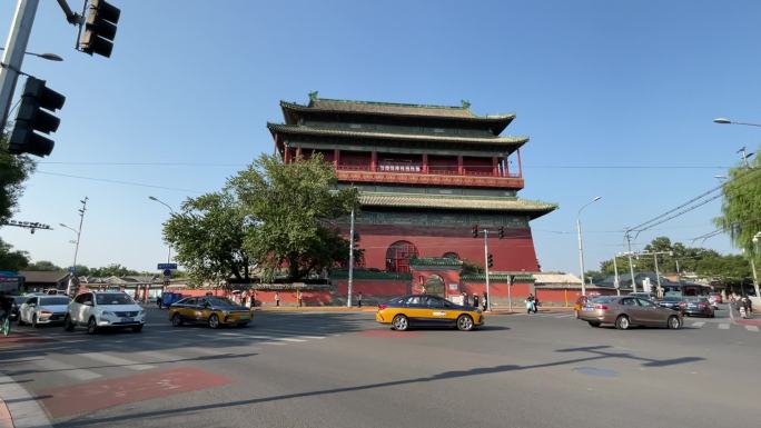 北京鼓楼大街钟鼓楼钟楼鼓楼地安门外大街