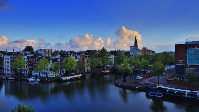 荷兰阿姆斯特丹金融中心宣传片建筑群