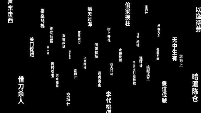 文字穿梭汇聚AE模板