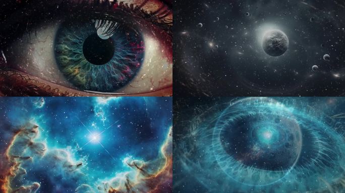 眼睛穿越到宇宙