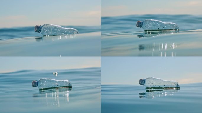 海滩上漂浮的塑料瓶，提高了人们对海洋污染的认识