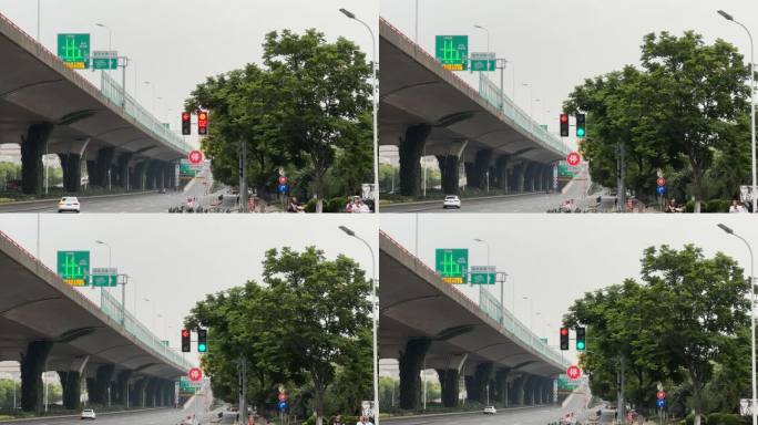 4K原创 红绿灯 城市交通