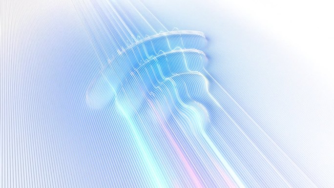 WiFi信号在抽象的蓝色背景。3d渲染图。高速互联网连接。