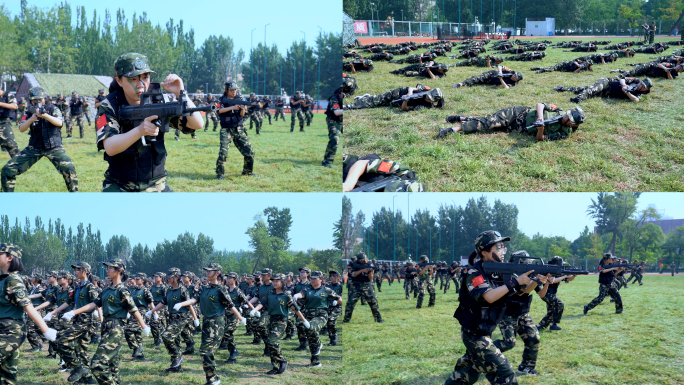大学生军训练习 学生军事训练