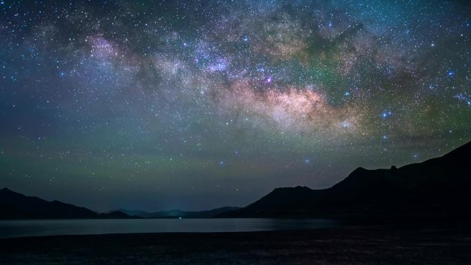 西藏羊卓雍措湖银河--4K---30P