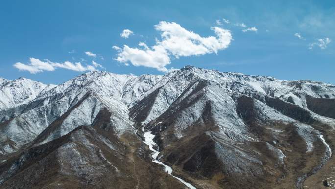 青海 甘肃 雪山 延时 地拍 航拍