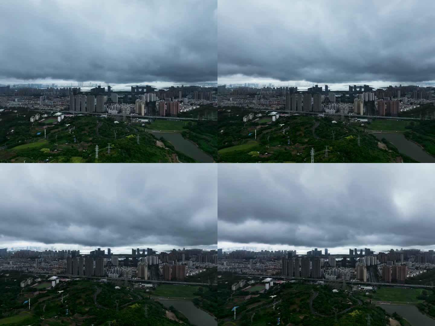 暴雨来临前厦门海沧的延时摄影