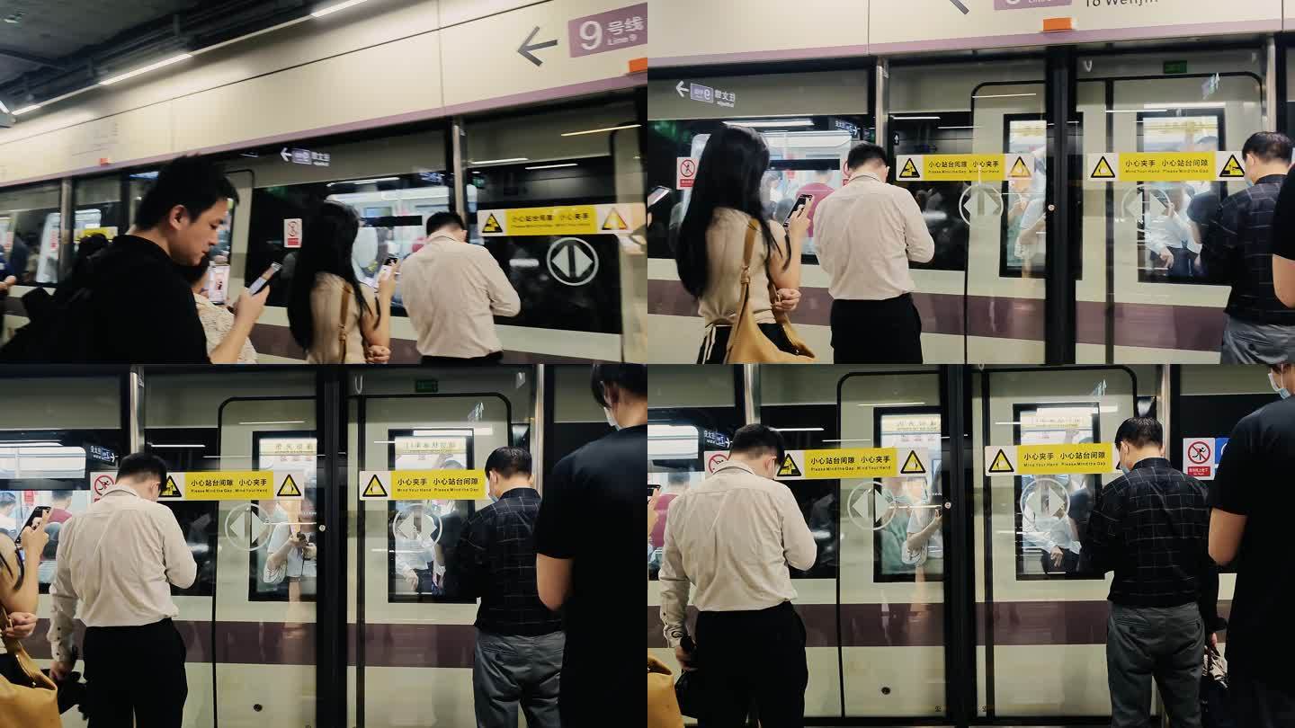 V1-0475深圳地铁通勤人流