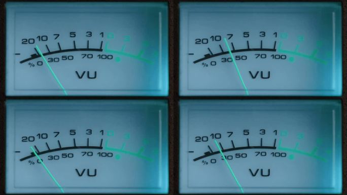 模拟体积单位仪表VU仪表