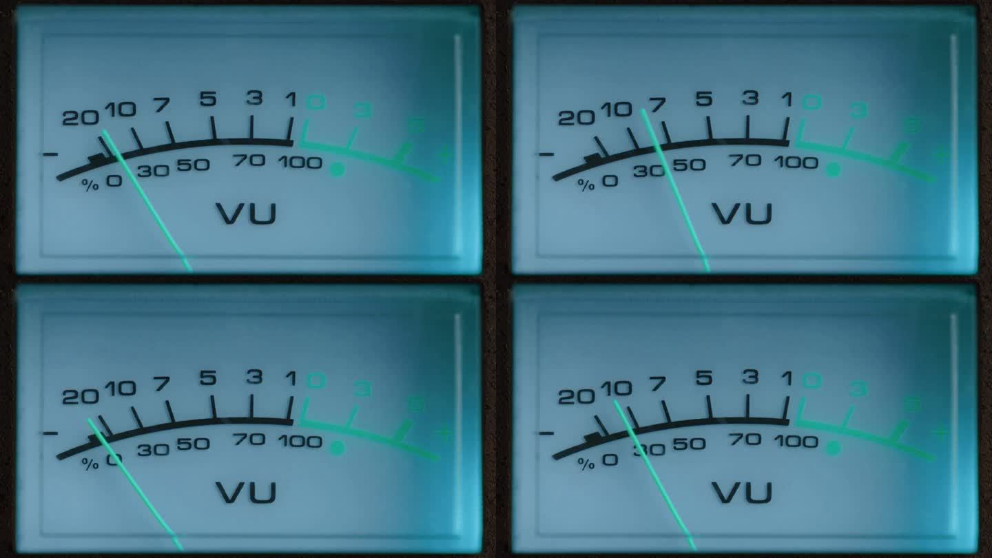 模拟体积单位仪表VU仪表