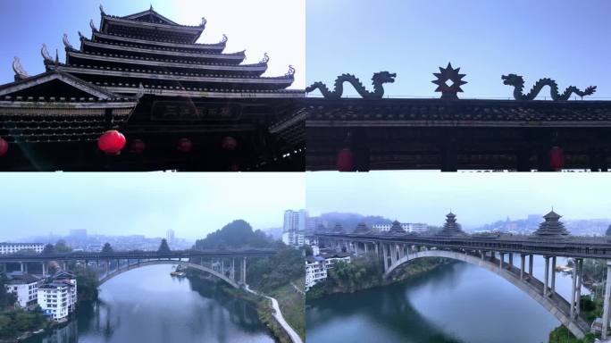 三江风雨桥 侗族建筑风格