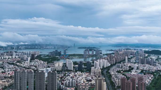 航拍厦门海沧新城区