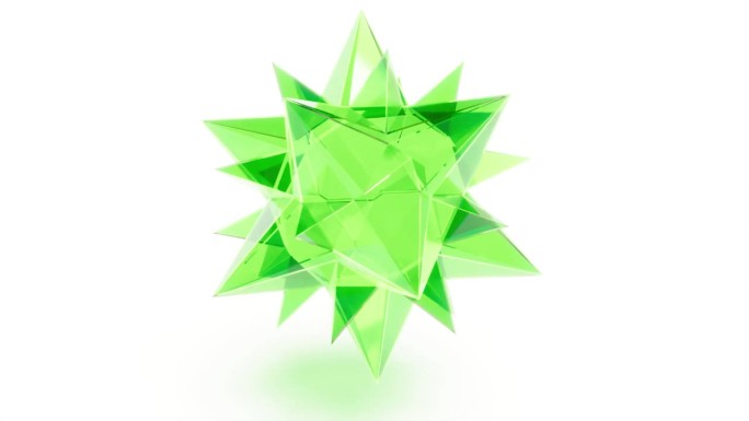 水晶玻璃星星变色介绍，可循环无缝