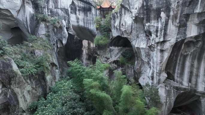 长屿硐天航拍石硐风景