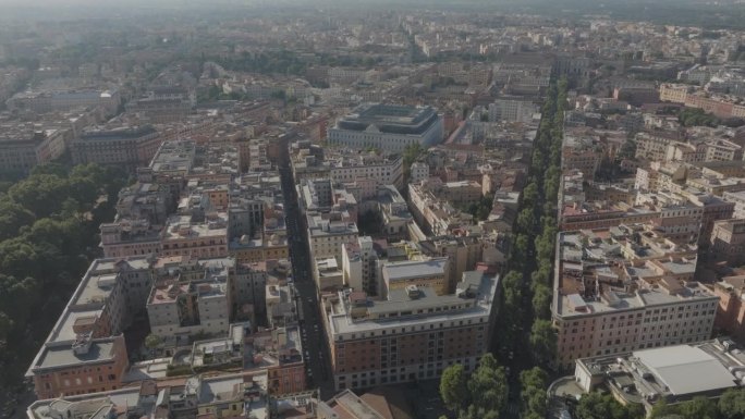 罗马市中心鸟瞰图，拉齐奥，意大利。