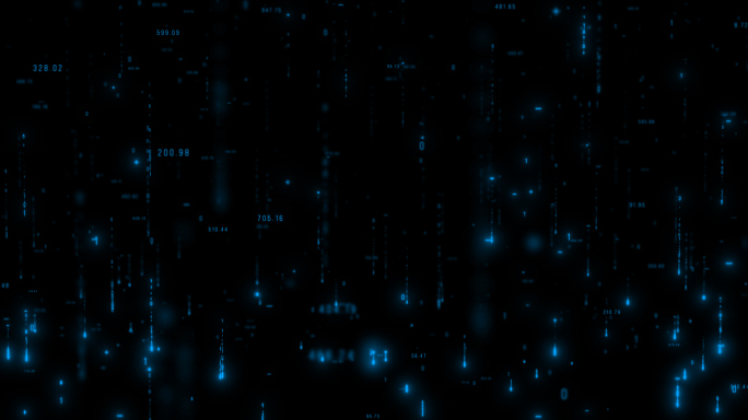 科技粒子上升透明背景