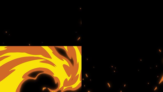 动画过渡液体火焰效果循环动画视频透明背景与alpha通道。