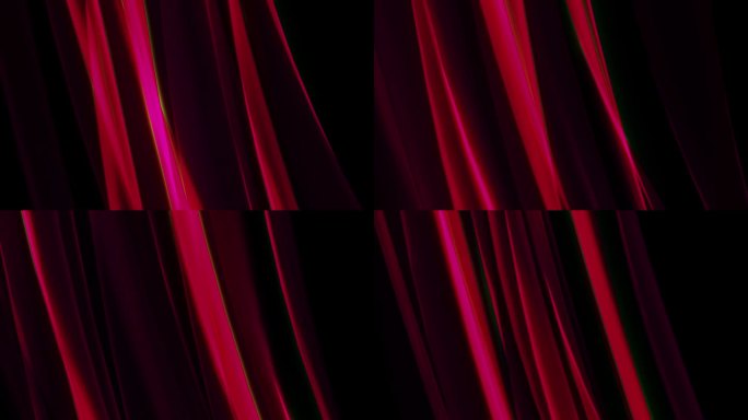 深红色抽象的动画波浪形状