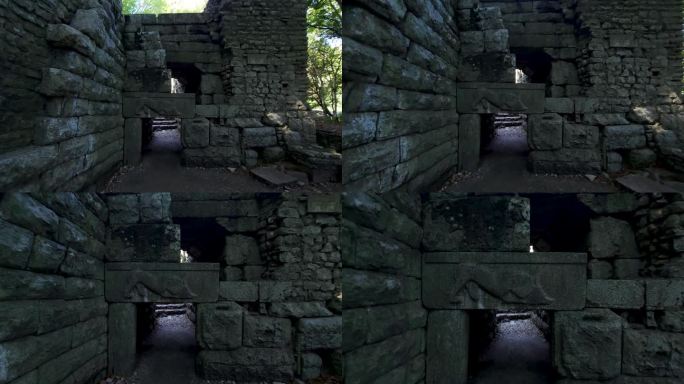 布特林特市考古遗址神秘石墙的古老回声，揭开了过去时代的神秘秘密