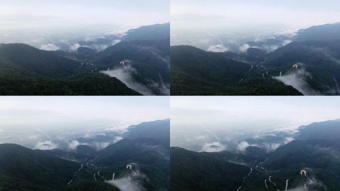 惠州南昆山云雾航拍视频5-4K