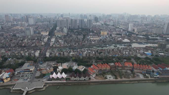 广东北海城市风光城市大景航拍