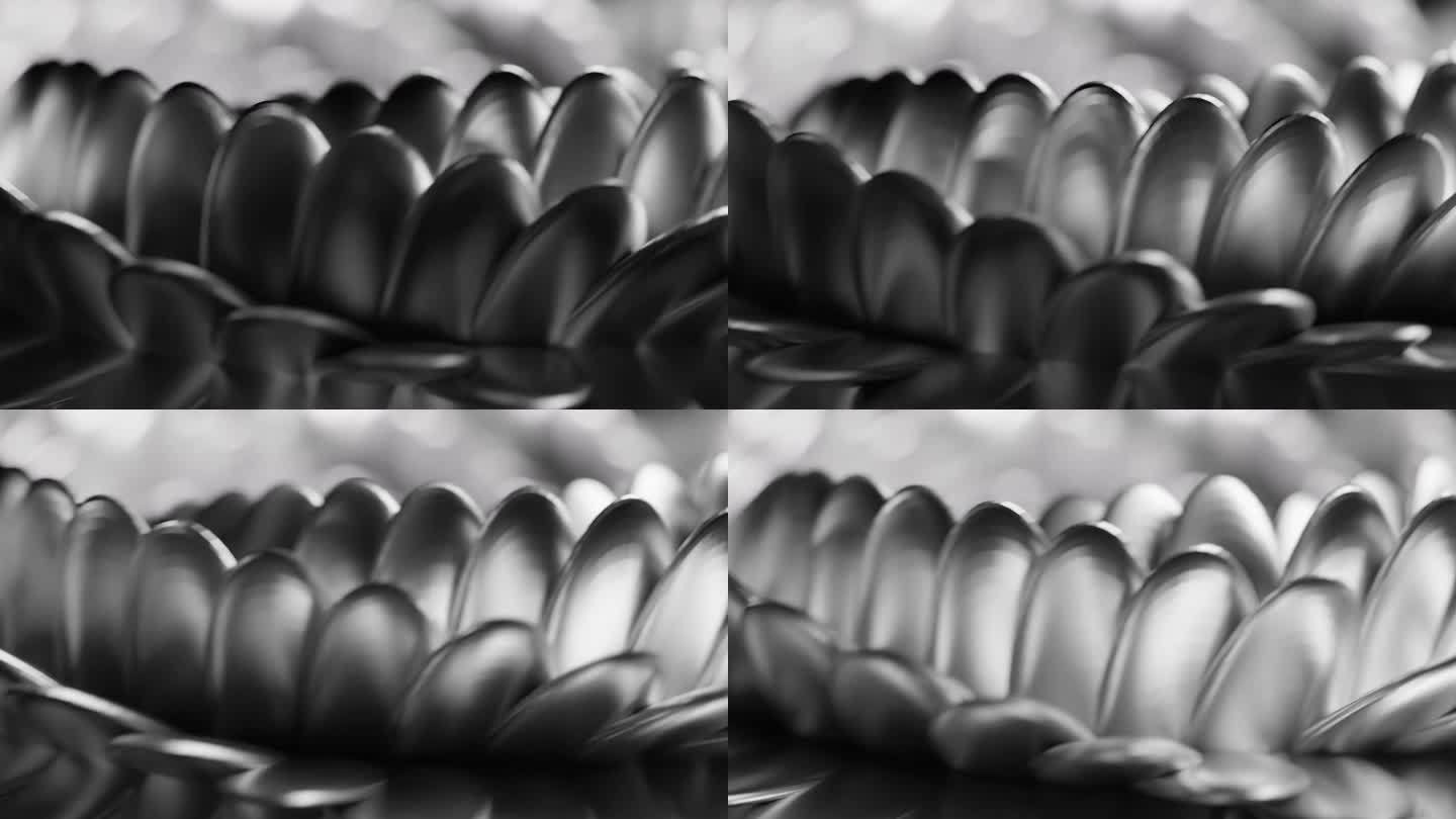 黑白蛇鳞在移动粒子动态三维动画电影片头
