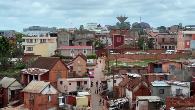 马达加斯加塔那那利佛的城市街区。