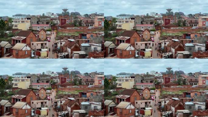 马达加斯加塔那那利佛的城市街区。