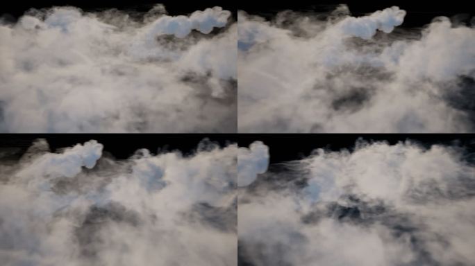 4k带通道云彩云海旋转视角