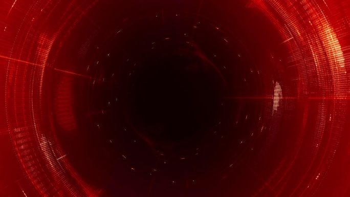 摘要红白圈HUD AI电脑代码仪表盘VJ循环背景