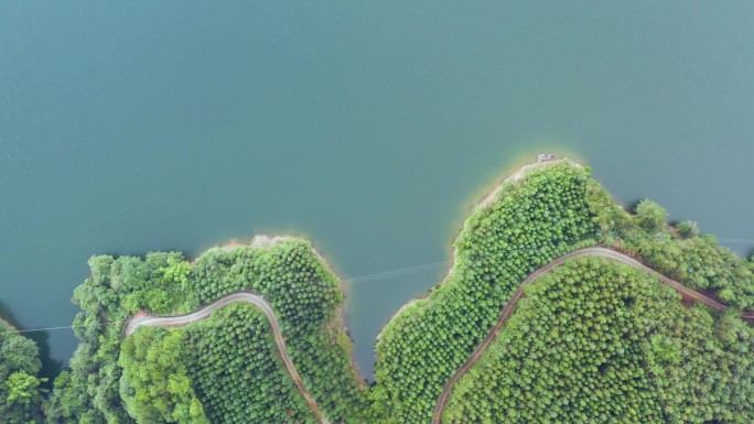 山水 湖边意境