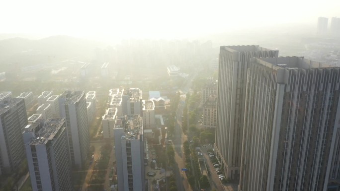 武汉严西湖软件新城城市空镜