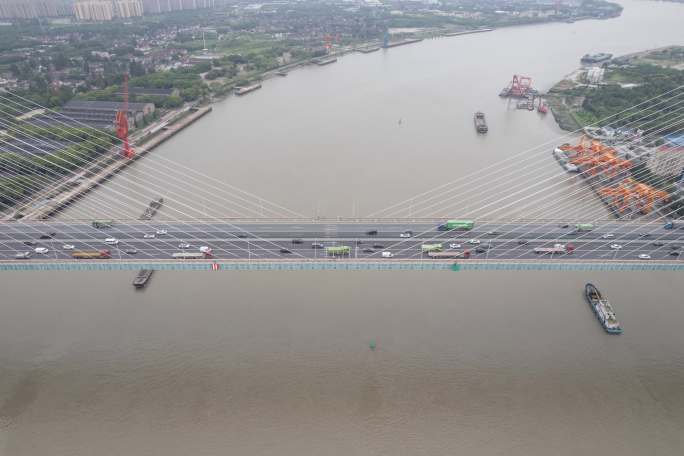 上海 徐浦大桥 延时 车流